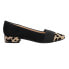 Easy Spirit Casta Leopard Pointed Toe Block Heels Pumps Womens Black Dress Casua