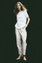 Фото #2 товара Tapered Linen-blend Pants