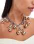 Фото #1 товара ASOS DESIGN necklace with cherry charm in mixed metal design