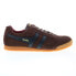 Фото #1 товара Gola Harrier Suede CMA192 Mens Brown Suede Lace Up Lifestyle Sneakers Shoes