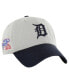 47 Brand Men's Gray/Navy Detroit Tigers Sure Shot Classic Franchise Fitted Hat