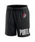 ფოტო #3 პროდუქტის Men's Black Portland Trail Blazers Free Throw Mesh Shorts