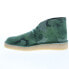 Фото #5 товара Clarks Desert Coal 26166172 Mens Green Suede Lace Up Chukkas Boots