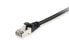 Фото #1 товара Equip Cat.6 S/FTP Patch Cable - 0.25m - Black - 100pcs/set - 0.25 m - Cat6 - S/FTP (S-STP) - RJ-45 - RJ-45