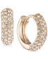 Crystal Pavé Huggie Small Hoop Earrings 1/2"