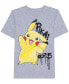 ფოტო #1 პროდუქტის Pikachu Big Boys Short Sleeve Graphic T-shirt
