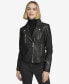 Фото #2 товара Women's Carnegie Moto Leather Jacket