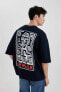 Erkek T-shirt B1931ax/nv239 Navy