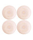 Blush Scalloped Iridecent Appetizer Plates