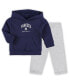 Фото #1 товара Baby Boys and Girls Navy, Heather Gray New York Yankees Play by Play Pullover Hoodie and Pants Set