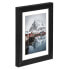 Hama Oslo - Glass - MDF - Black - Single picture frame - Table - Wall - 20 x 28 cm - Reflective