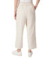 Фото #2 товара Women's Striped Pull-On Cropped Trousers