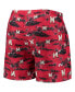 Men's Red Maryland Terrapins Island Palm Swim Trunks