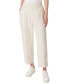 Фото #1 товара Women's Striped Pull-On Cropped Trousers