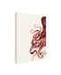 Фото #2 товара Fab Funky Octopus Coral and Cream a Canvas Art - 36.5" x 48"