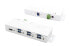 Фото #1 товара Exsys USB 3.2 HUB 7-Port Gen1 White USB-Kabel+NetzteilÜberspannungssch.