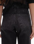 Topshop Original high rise Mom jeans in washed black Черный, W34 L32 - фото #8