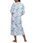 ფოტო #2 პროდუქტის Women's Zip-Front Long-Sleeve Floral Robe