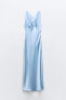 Фото #1 товара Платье миди из сатина ZARA