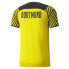 Puma Bvb Home Authentic VNeck Short Sleeve Soccer Jersey Mens Yellow 759034-01
