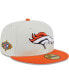 Men's Cream Denver Broncos Retro 59FIFTY Fitted Hat