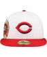 Фото #4 товара Men's White/Red Cincinnati Reds Major Sidepatch 59FIFTY Fitted Hat
