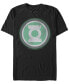 Dc Men's Green Lantern Distressed Glowing Logo Short Sleeve T-Shirt Small - фото #1