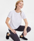 Фото #3 товара Women's Birdseye Mesh Short-Sleeve T-Shirt, Created for Macy's