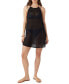 ფოტო #4 პროდუქტის Juniors' Mona Crochet Halter Open-Back Cover-Up Dress