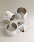 Mother-of-pearl napkin rings (pack of 4)