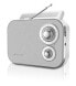 Фото #1 товара MUSE M-051 RW - Portable - Analog - FM,MW - White - Rotary - AC,Battery