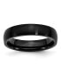 Stainless Steel Brushed Black IP-plated 5mm Band Ring