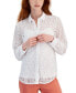 Фото #1 товара Petite Lace Camisole-Lined Blouse, Created for Macy's
