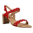 Фото #2 товара VANELi Mavis Studded Sling Back Womens Red Casual Sandals 305559