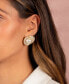 ფოტო #2 პროდუქტის Pave Twisted Imitation Pearl on the Ear Stud Earring