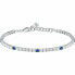 Elegant silver bracelet with zircons Tesori SAIW137