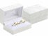 Фото #1 товара White leatherette box for wedding rings GZ-7/A1