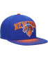 Фото #3 товара Men's Blue New York Knicks Hardwood Classics Energy Re-Take Speckle Brim Snapback Hat
