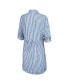 ფოტო #2 პროდუქტის Women's / Los Angeles Dodgers Chambray Stripe Button-Up Dress