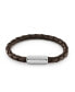 Men's Braided Tobacco Leather Bracelet