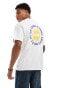 Levi's t-shirt with central sunshine print logo and backprint in white