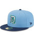 Фото #4 товара Men's Light Blue, Navy Detroit Tigers Green Undervisor 59FIFTY Fitted Hat