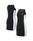 Фото #1 товара Women's Black Philadelphia Phillies Colorblock Quarter-Zip Sleeveless Dress