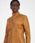 ფოტო #8 პროდუქტის Womens Leather Coat