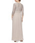 Фото #2 товара Women's Sequin-Lace Empire-Waist Dress
