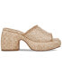 Фото #2 товара Women's Ilyse Platform Woven Stitched Sandals