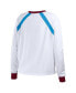 ფოტო #3 პროდუქტის Women's White Distressed Philadelphia Phillies Raglan Long Sleeve T-shirt