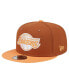 Men's Brown/Orange Los Angeles Lakers 2-Tone Color Pack 9Fifty Snapback Hat