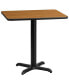 Фото #2 товара 24"X30" Rectangular Laminate Table With 22"X22" Table Height Base