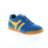 Фото #2 товара Gola Harrier Suede CMA192 Mens Blue Suede Lace Up Lifestyle Sneakers Shoes 8